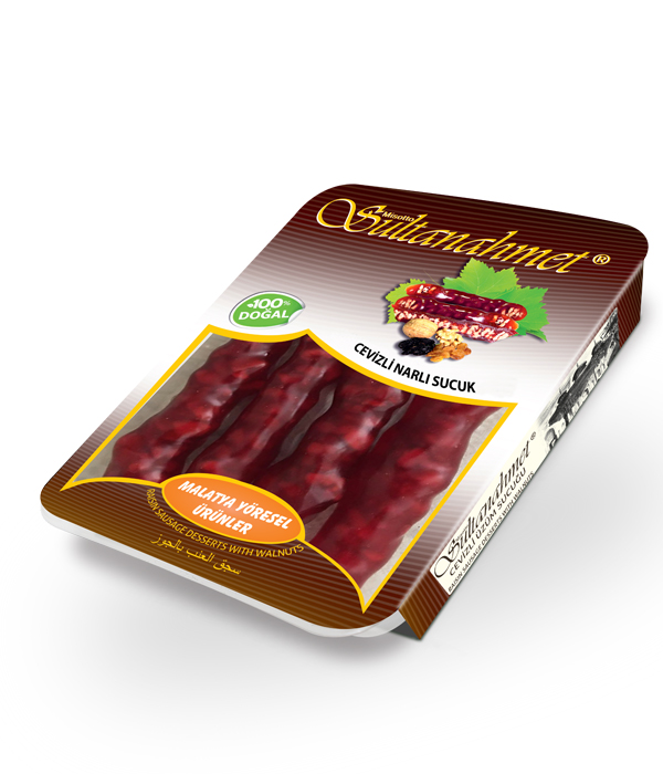 ГРАНАТОВАЯ ЧУРЧХЕЛА С ГРЕЦКИМИ ОРЕХАМИ